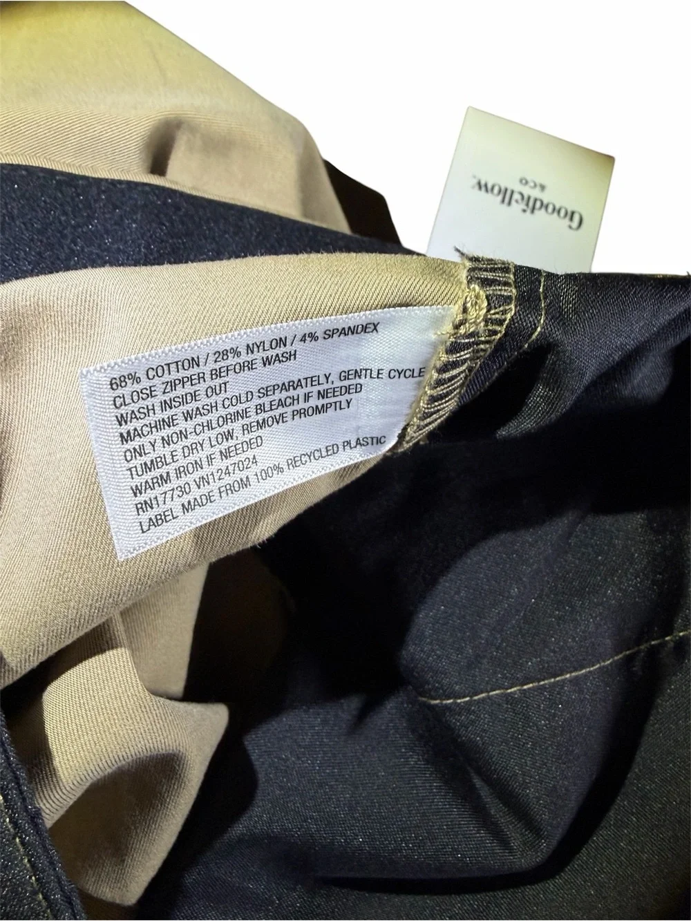 Tan Chino Big Tall Pants Men's 56 x 30 Good Fellow Straight - Picture 9 of 11